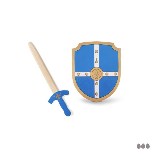 ESPADA Y ESCUDO DE MADERA