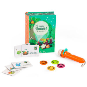 LIBRO LINTERNA - PROYECTOR DE LUZ - LA JUNGLA