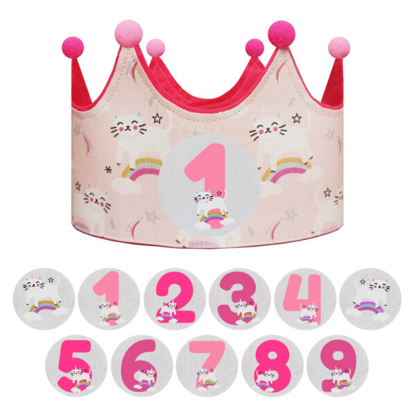 CORONAS DE CUMPLEAÑOS GATOS