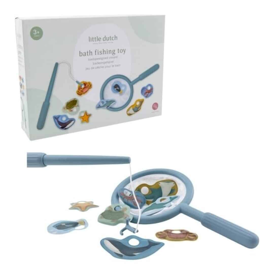 JUEGO DE PESCA BAÑERA AZUL