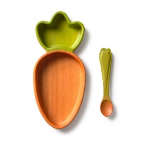 VASILLA INFANTIL ZANAHORIA PLATO Y CUCHARAA